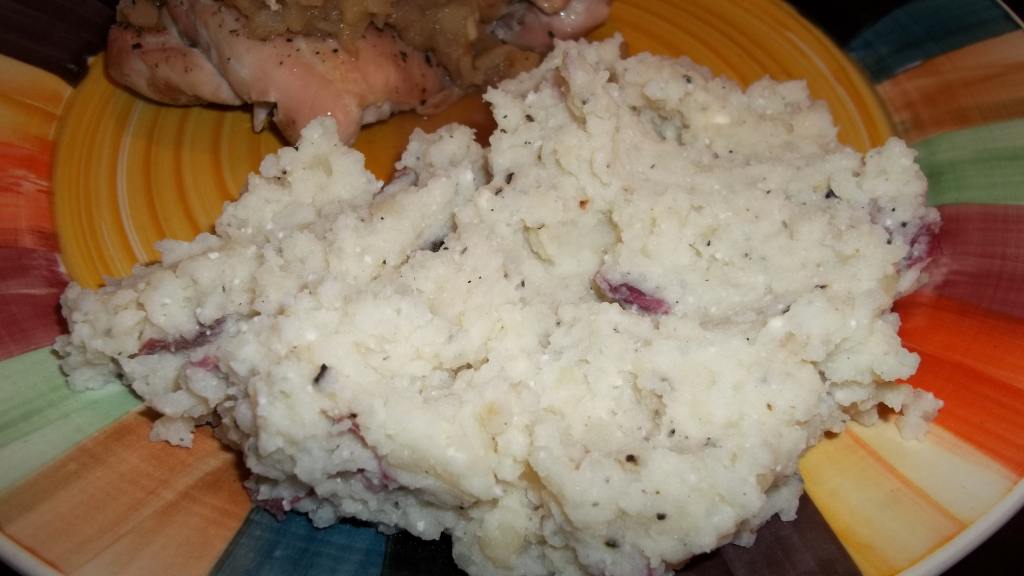Buttermilk-Blue Cheese Smashed Potatoes created by rpgaymer