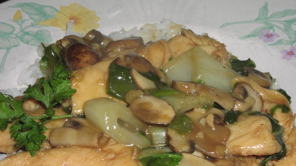 Cantonese Chicken and Mushrooms Recipe