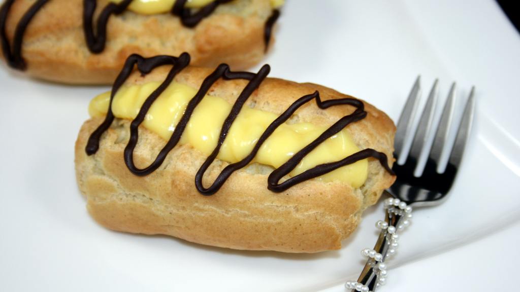 Gluten Free Eclairs With Crème Patisserie and Chocolate G Recipe