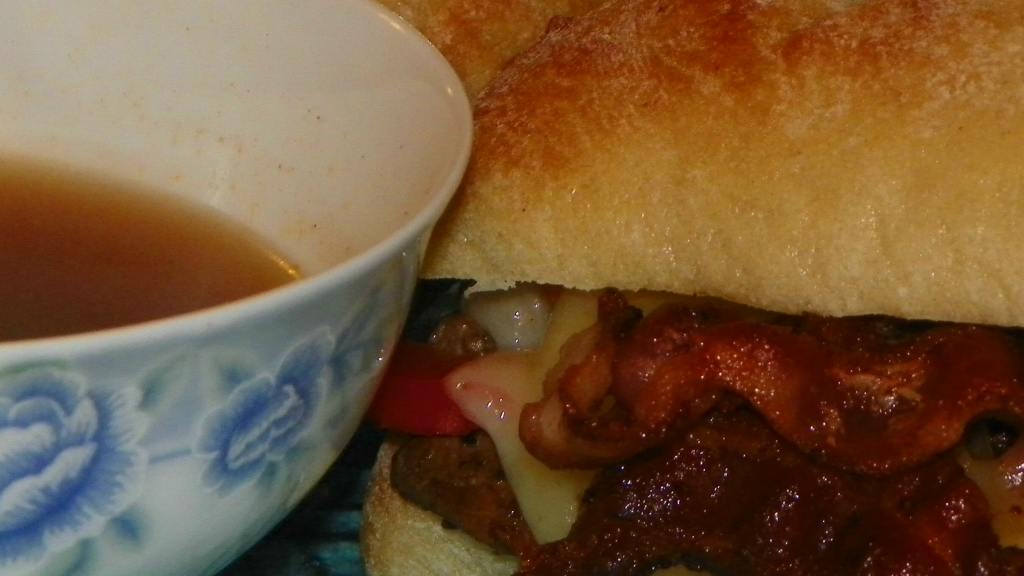 Sirloin Steak Sandwiches With Homemade Dipping Sauce Recipe