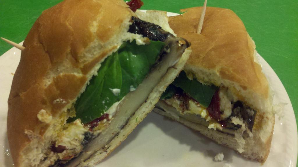 Portobello Mushroom and Goat Cheese Sandwiches created by Cook4_6