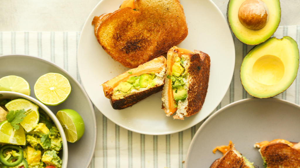Guacamole Grilled Cheese Sandwich created by Probably This