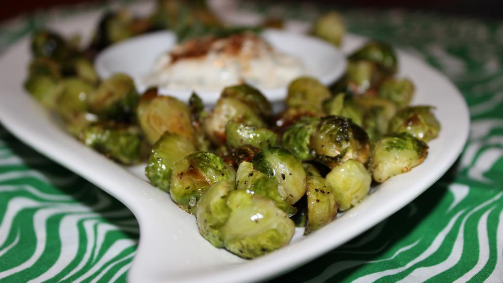 Crispy Brussels Sprouts With Garlic Aioli Recipe