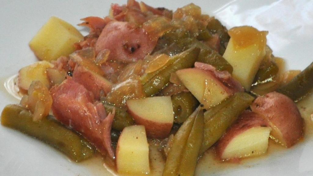 Country Style Green Beans With Red Potatoes Recipe