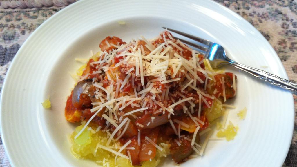 Roasted Garden Vegetables With Spaghetti Squash Recipe