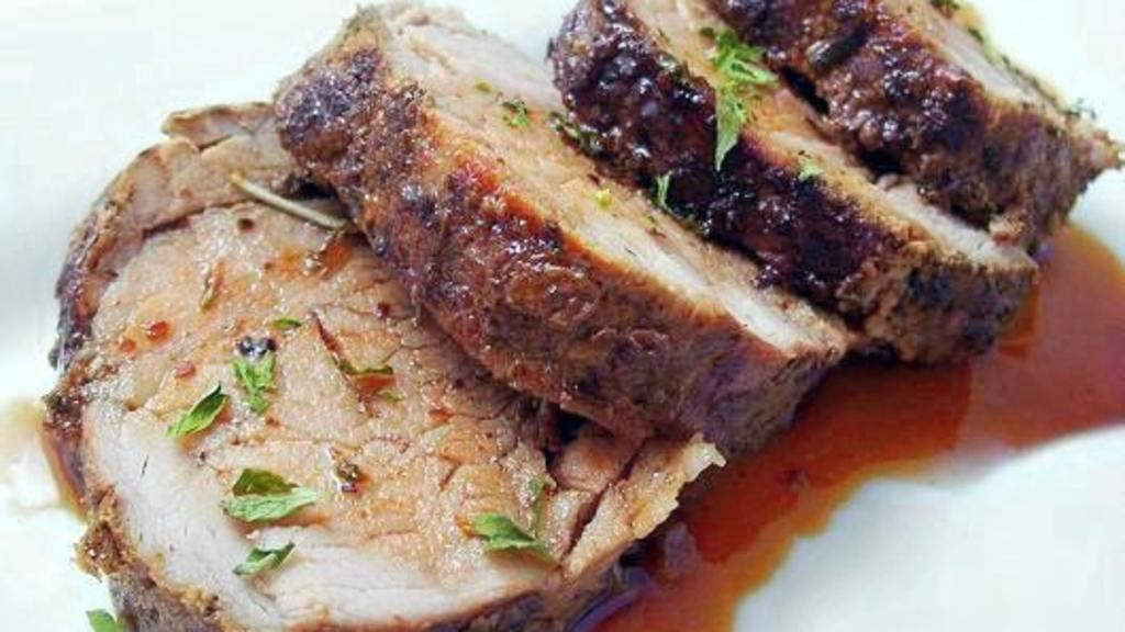 Roasted Pork Tenderloin With Balsamic-Red Currant Sauce Recipe - Food.com