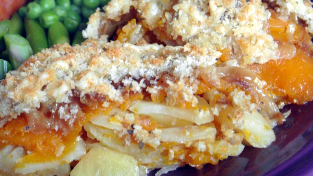 Butternut Squash and Yukon Gold Gratin with Gruyere Cheese Recipe