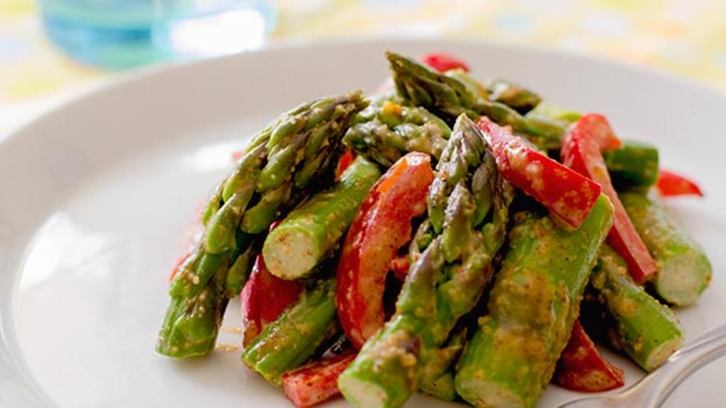 Asparagus With Almond Butter Sauce Recipe
