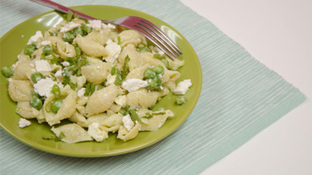 Pasta Salad With Kefir, Peas and Cheese Recipe