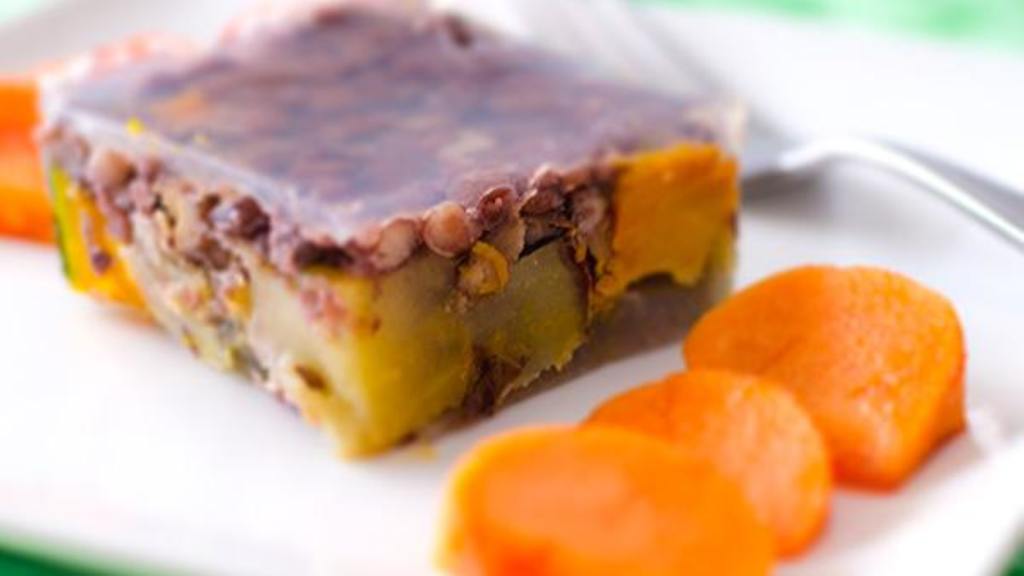 Sweet Potato, Pumpkin and Adzuki Jelly Dessert (Macrobiotic) Recipe