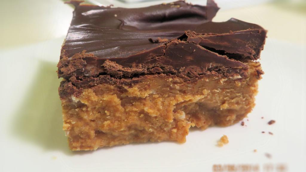 No Bake Cafeteria Peanut Butter Bars Recipe