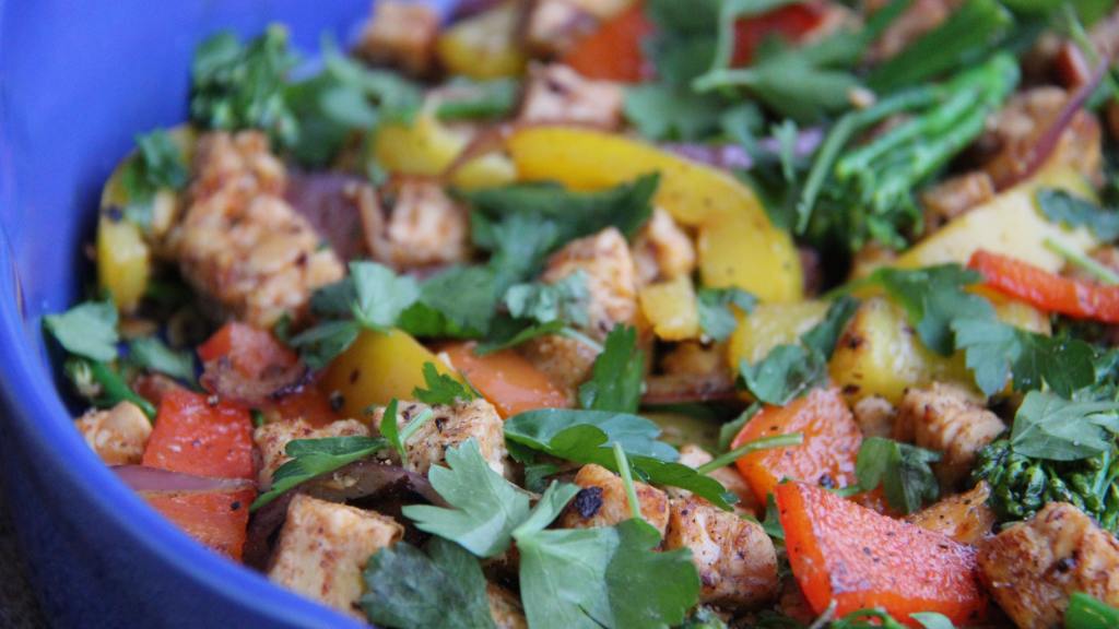 Tempeh With Broccolini, Bell Peppers and Spanish Smoked Paprika Recipe