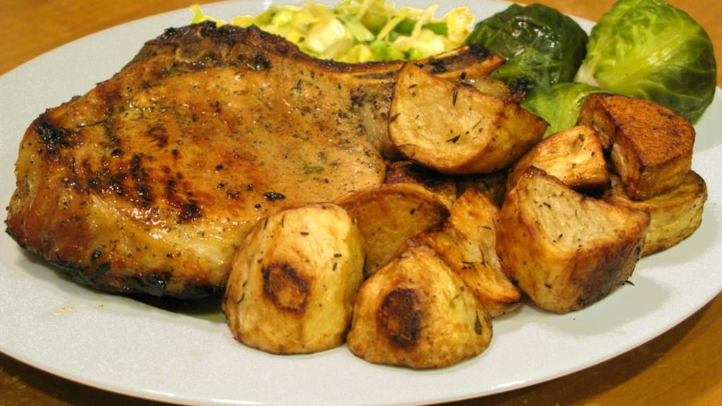 Grilled Pork Chops With Herb Rub Recipe