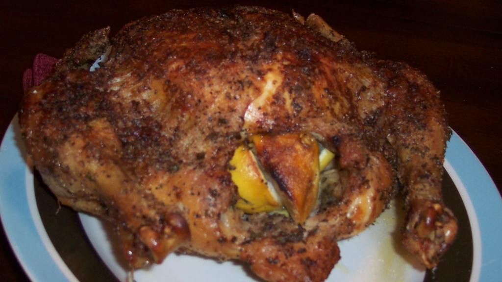 Salt-Rubbed Roast Chicken with Lemon & Thyme created by jrusk