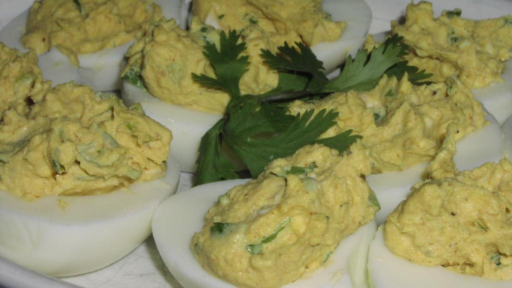 Curry Deviled Eggs With Cilantro Recipe - Food.com