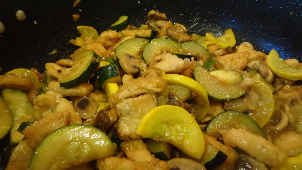 Panda Express Zucchini and Mushroom Chicken Stir Fry Recipe
