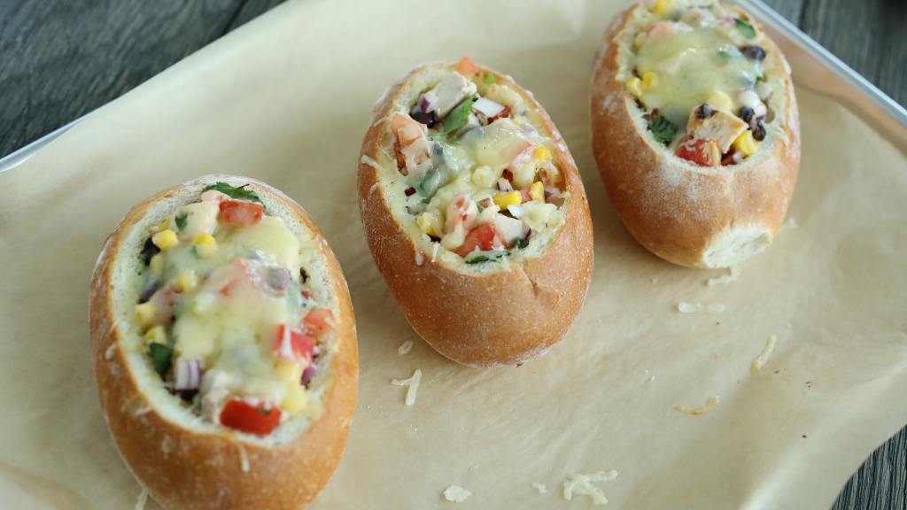 Burrito Bowl Bread Boats Recipe