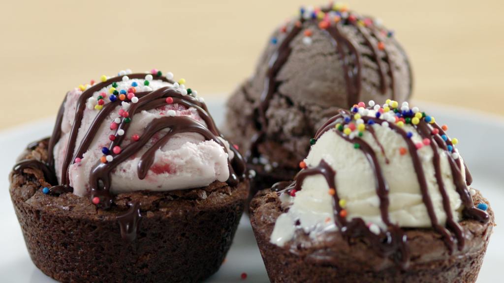 Ice Cream Brownie Cups Recipe