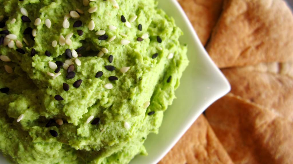 Edamame Hummus With Pita Crisps Recipe