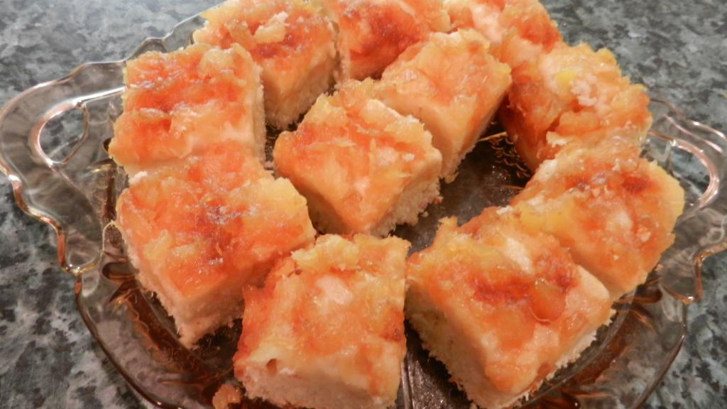 Pineapple Right Side up Snack Cake created by Chef Gorete