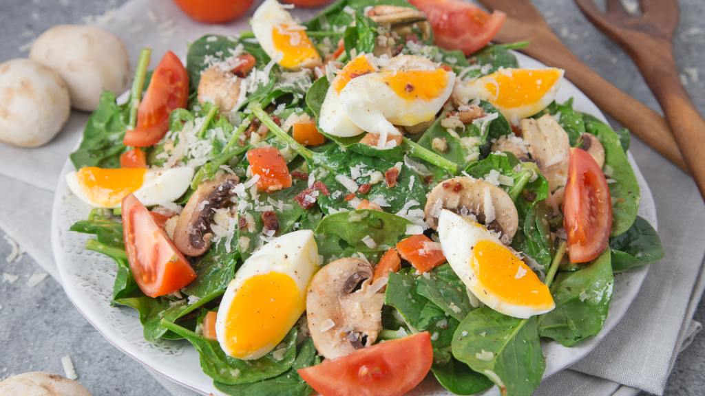 Spinach Salad with Honey Bacon Dressing Recipe