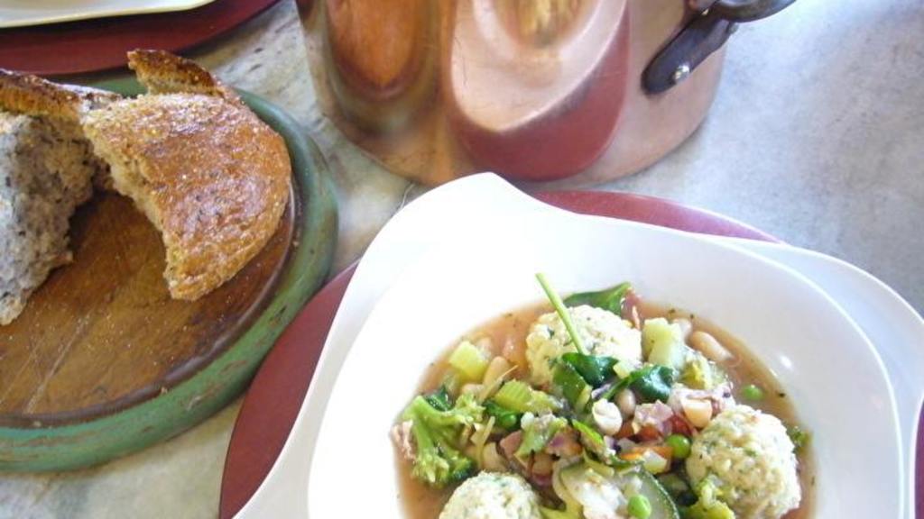 Harvest Minestrone with Potato Dill Dumplings Recipe