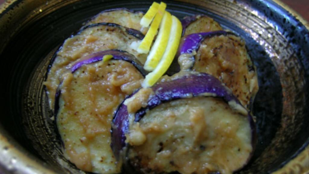 Grilled Eggplant with Spicy Peanut Sauce Recipe