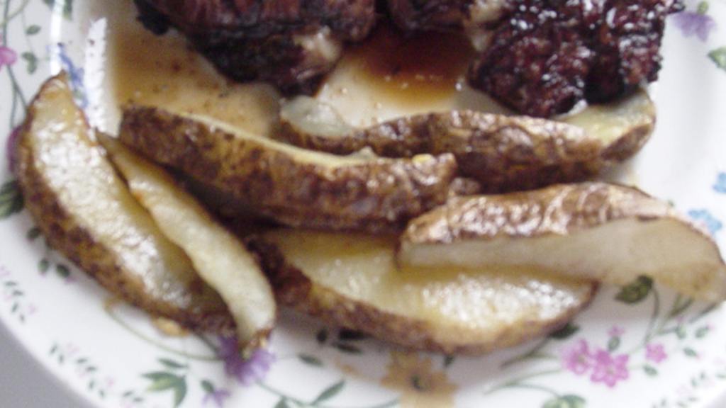 Microwave "Roasted" Potato Wedges Recipe