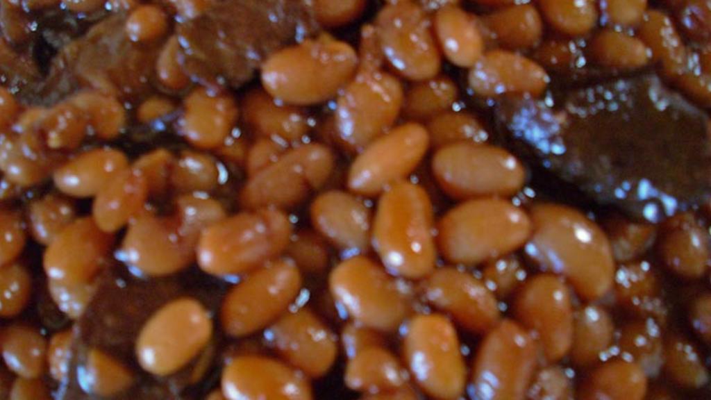 All American Molasses Baked Beans created by Chef Joey Z.