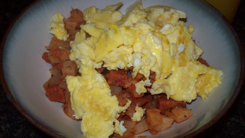 Tex-Mex Breakfast Hash and Eggs created by berry271