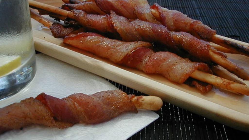Bacon Wrapped Breadsticks Recipe