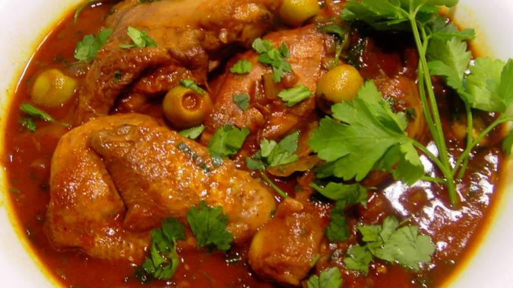 Chicken with Green Olives Recipe