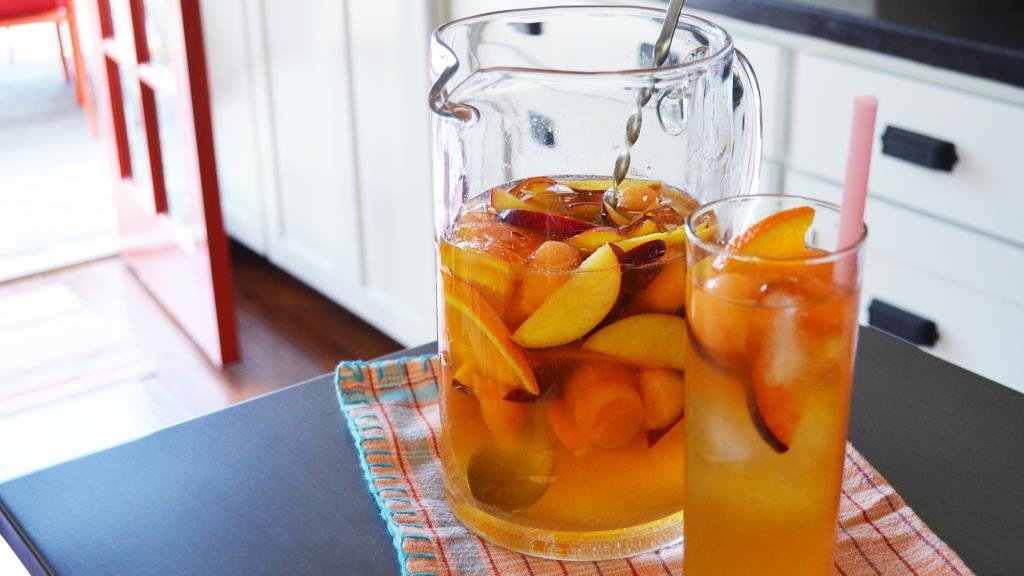 White Wine Peach Sangria created by Kate Richards