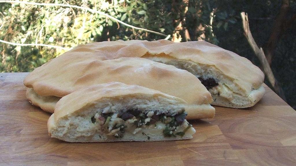FetaOlive Stuffed Flatbread Recipe