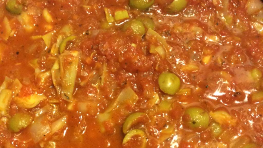 Artichoke and Olive Marinara Sauce Recipe