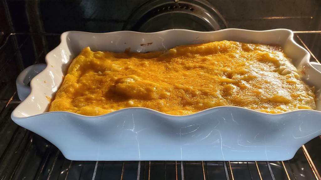 Mom's Hamburger, Green Bean, Tomato Soup, Mashed Potato Hot Dish Recipe