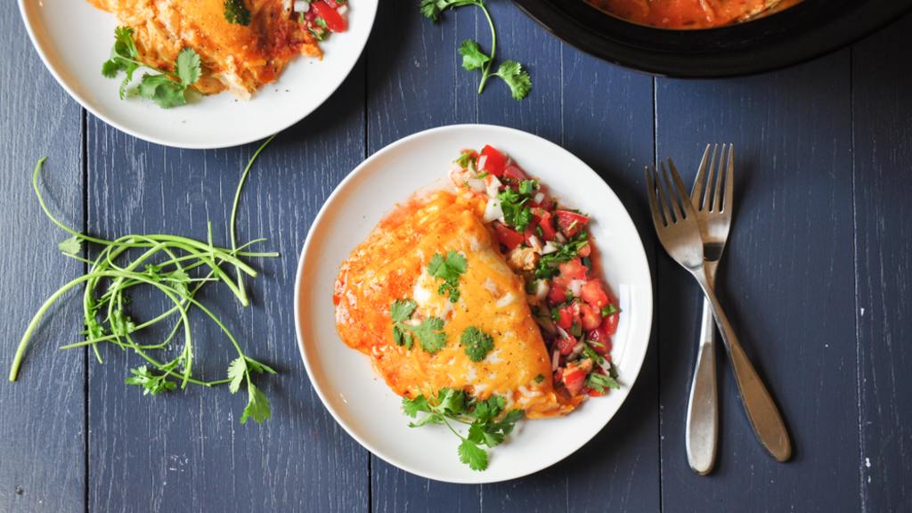 Crock Pot Stacked Enchiladas Recipe