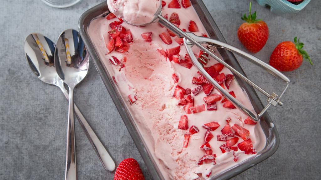 Fresh Picked Strawberry Ice Cream (Electric Ice Cream Machine) Recipe