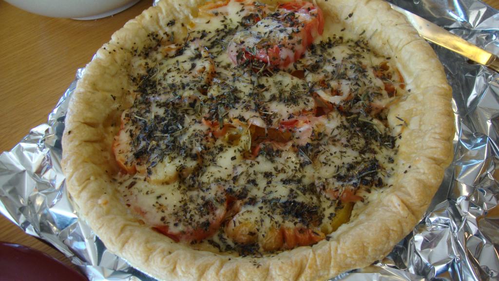 French Tomato Mustard Pie Recipe