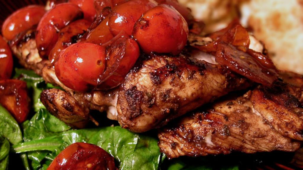 Herb Chicken with Warm Vinaigrette Recipe