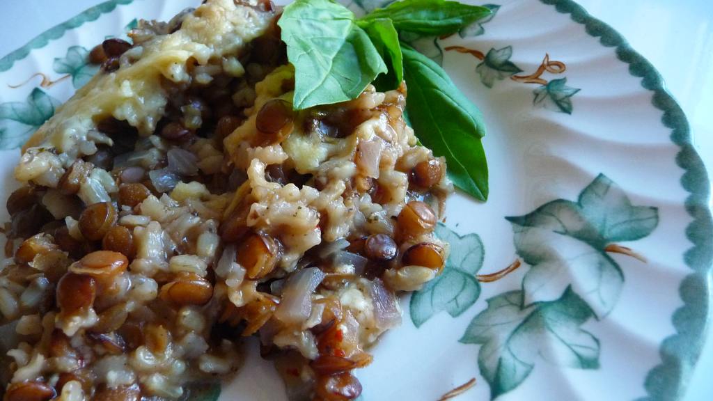 Brown Rice and Lentil Casserole created by Tea Jenny