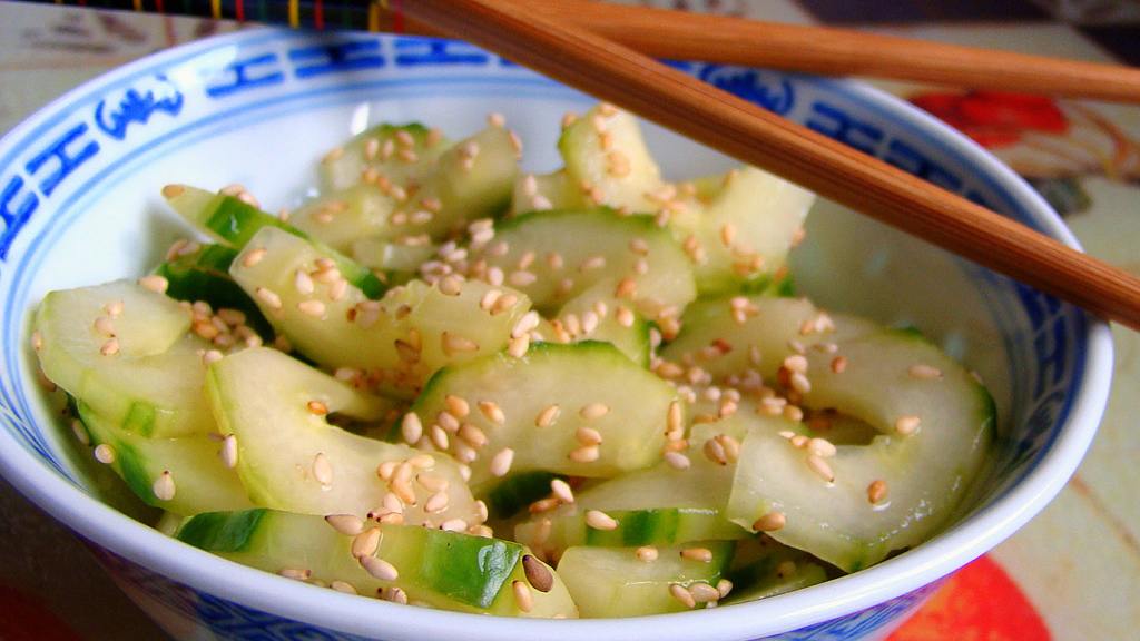 Cucumber Salad with Rice Wine Vinegar Recipe