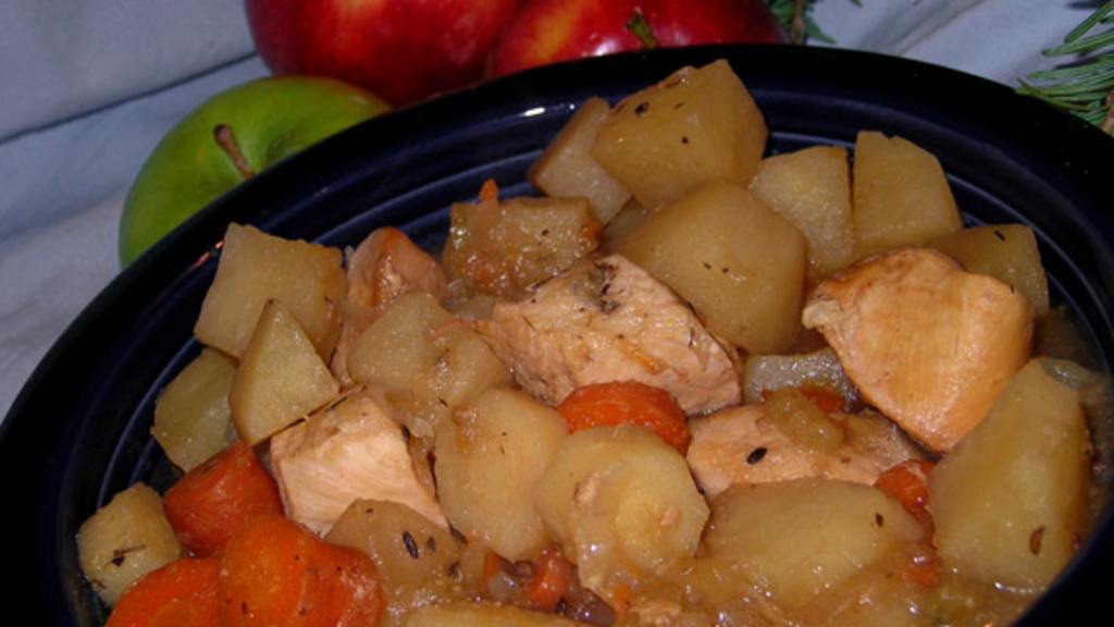 Crock Pot Apple Chicken Stew  (Low Fat) created by justcallmetoni