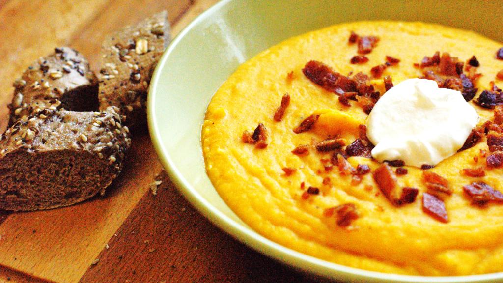 Bacon-Infused Butternut Squash Soup created by ACDKMomma