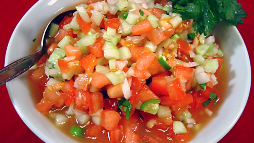 Kachumber Fresh Tomato, Cucumber, and Onion Relish Recipe