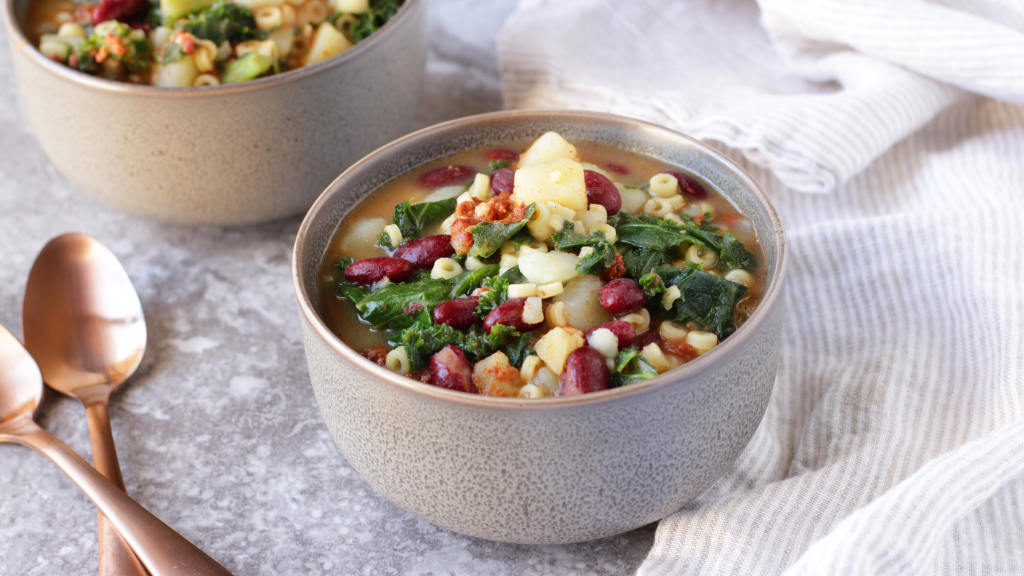 Hearty Portuguese Kale Soup created by DeliciousAsItLooks