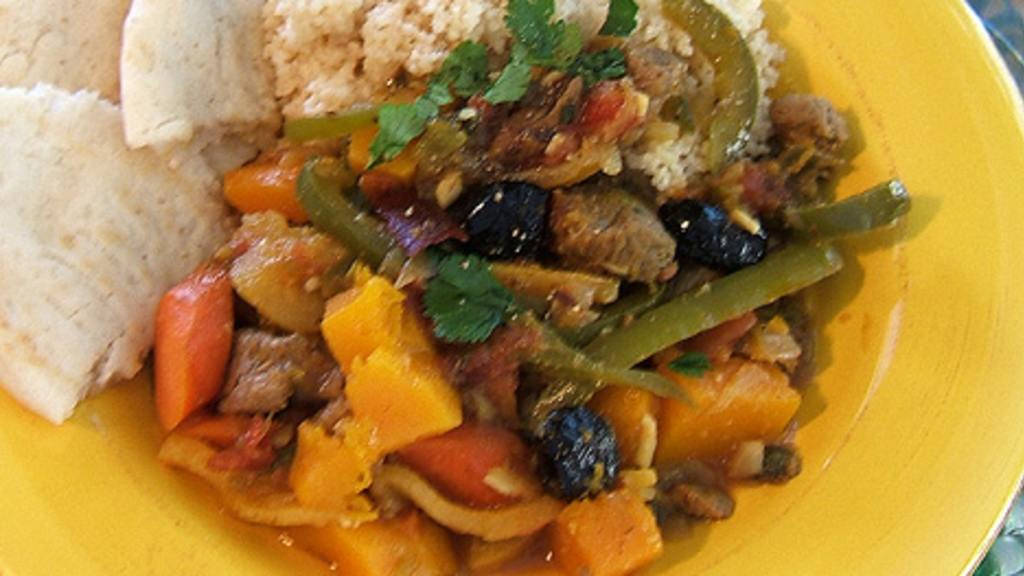 Lamb tagine with cinnamon, saffron and dried fruit Recipe