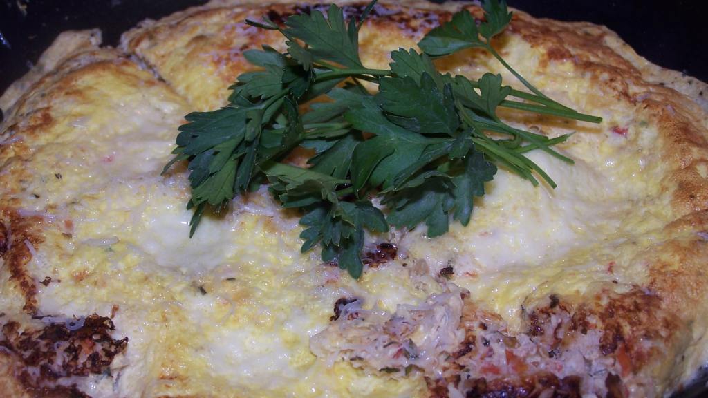 Crabmeat Frittata with Tomatoes and Herbs Recipe