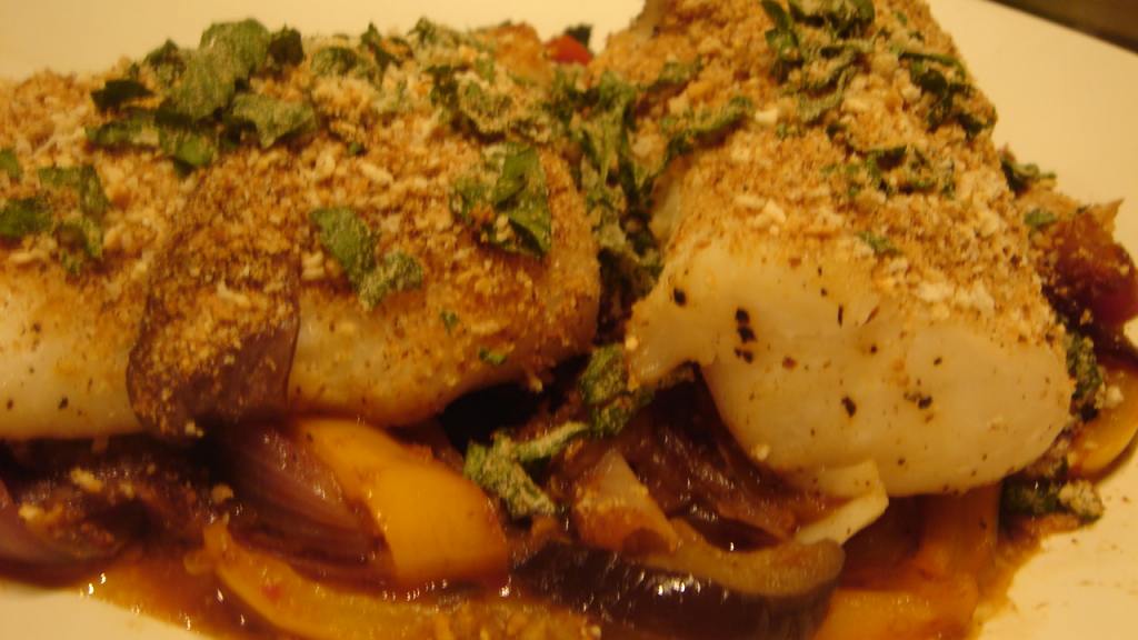 Eastern Cod With Roasted Vegetables created by Morning Biscotti