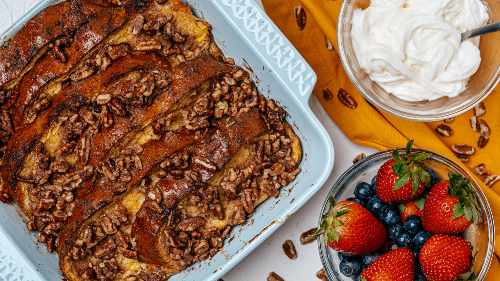 Baked French Toast Casserole With Maple Syrup created by hello.twobites